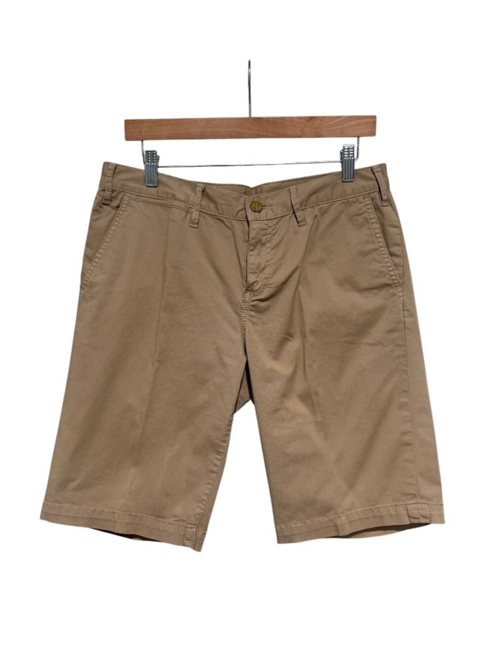 TORY BURCH bermuda chino 30 logo button